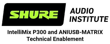 Shure IntelliMix P300 and ANIUSB-MATRIX Technical Enablement (8)